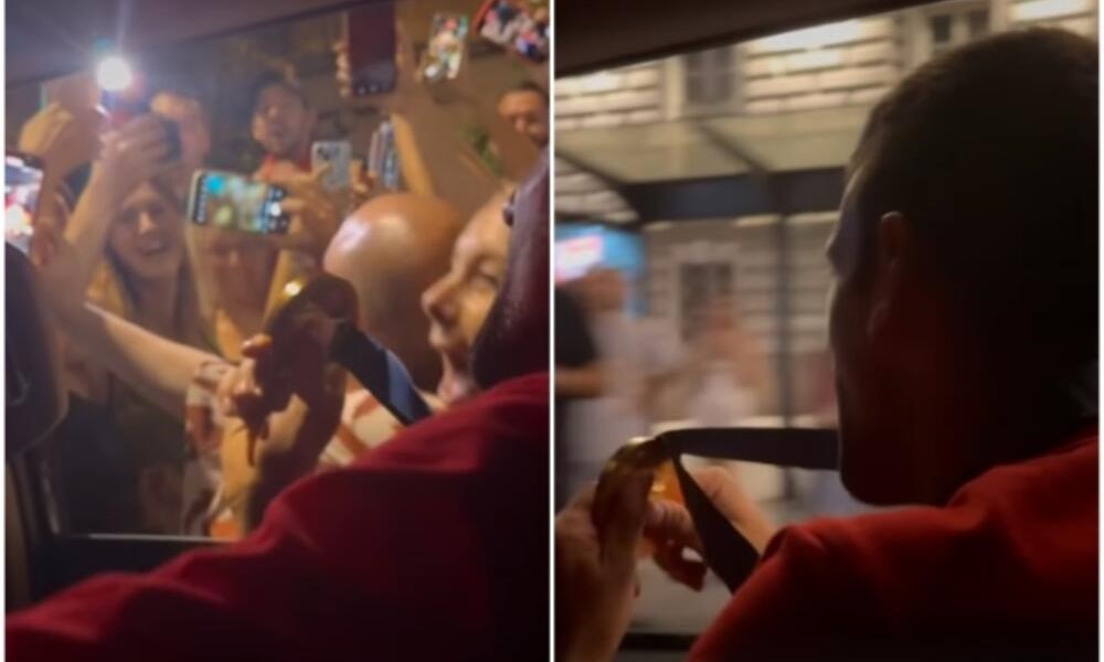 Medalju proslavio i sa narodom: Novak Đoković obradovao navijače u Beogradu VIDEO