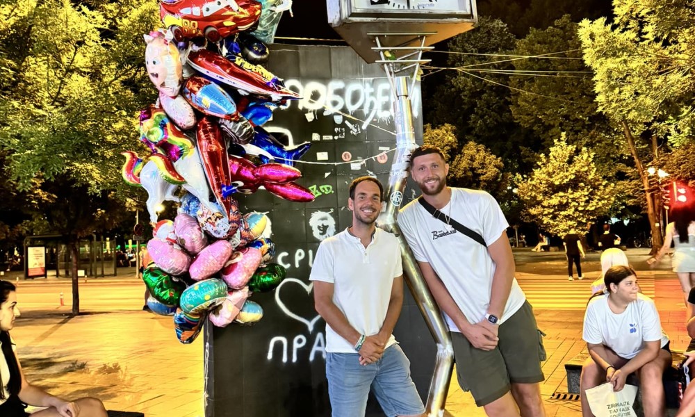 Nurkić uživa u Banjaluci: Poznatom košarkašu društvo pravio Dacešin FOTO