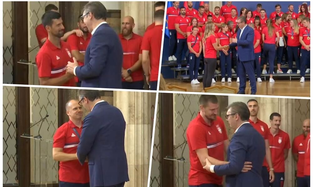 Vučić dočekao srpske olimpijce: Živjela Srbija, sve najbolje vam želim