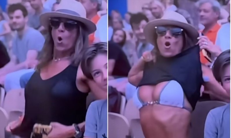 Bez komentara! Pokazivala grudi dok je sjedila pored djeteta na teniskom meču na OI VIDEO