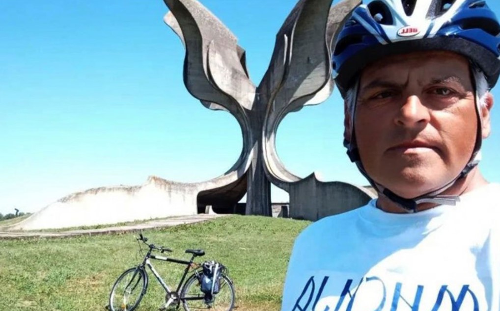 Poklonio se nevino stradalima: Zlatko vozio bicikl 700 kilometara do Jasenovca