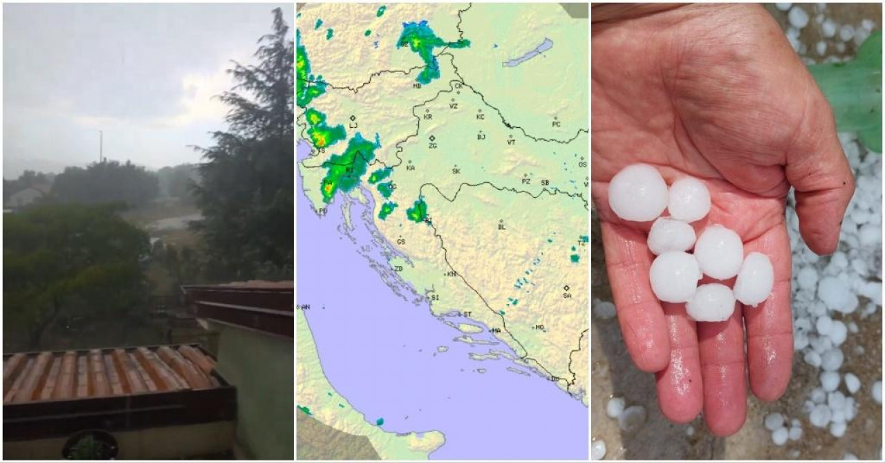 Pljuskovi i grad u Crnoj Gori i Hrvatskoj: Temperatura se spustila i za 10 stepeni