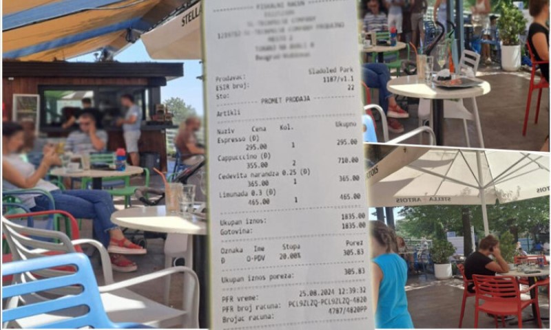 Ženi se umalo slošilo kada je dobila račun: Za piće u kafiću bez toaleta čak 30 maraka