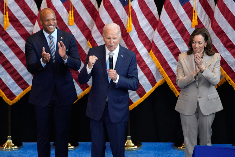 Skup u Merilendu: Haris i Bajden prvi put zajedno na bini od njegovog povlačenja