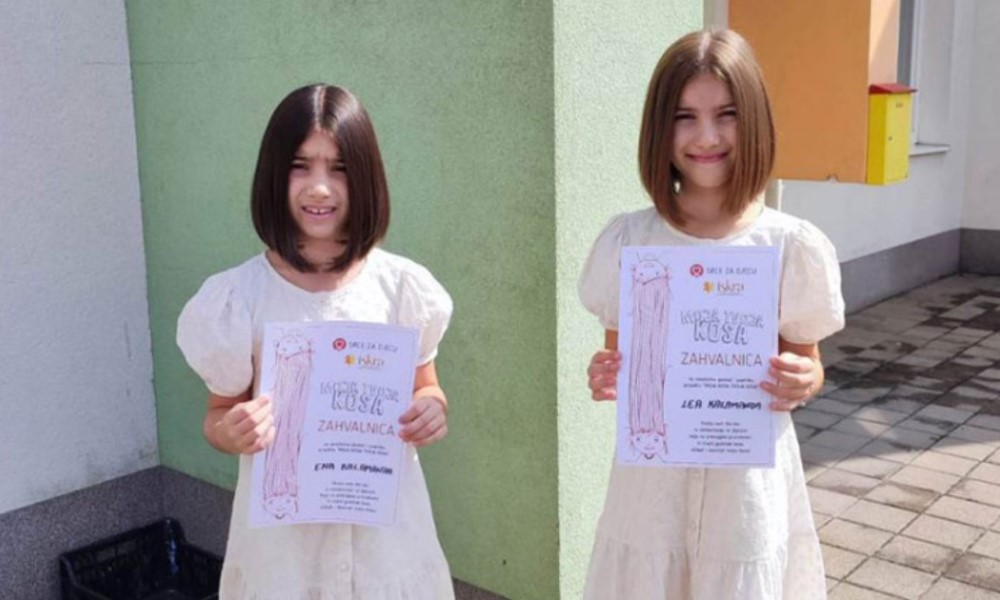 Kapa dole! Djevojčice iz Banjaluke tri puta donirale kosu u humanitarne svrhe FOTO
