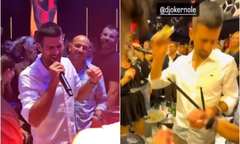 Uhvatio se mikrofona i zaradio bakšiš: Đoković napravio šou u Bugarskoj VIDEO