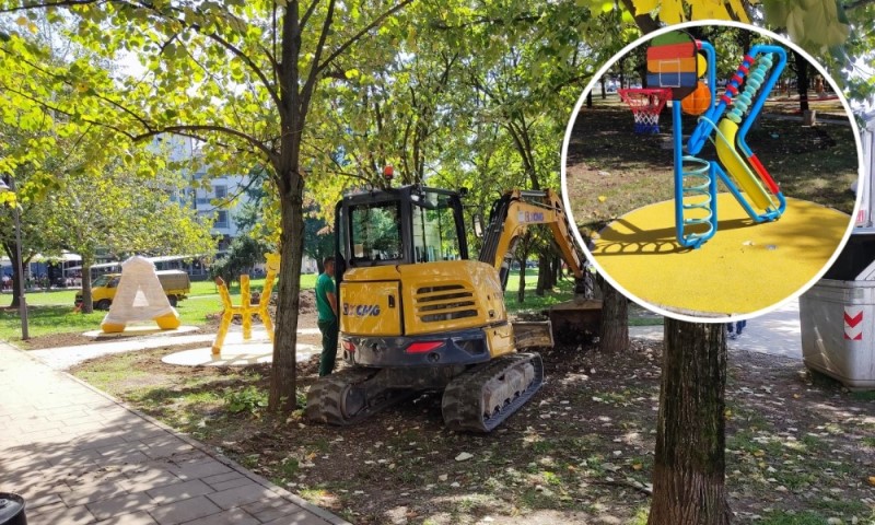 Stigla trava i mekana podloga: Banjalučki “Ćirilični park” otvaraju u finišu kampanje FOTO/VIDEO
