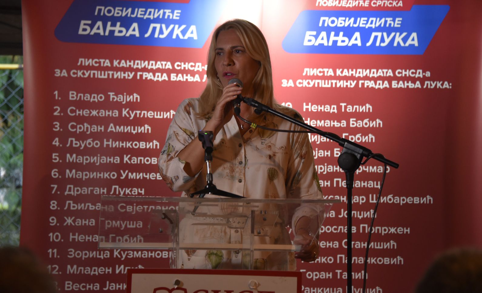 Cvijanovićeva najavila pobjedu u Banjaluci: Spremni da vratimo grad na pravi put