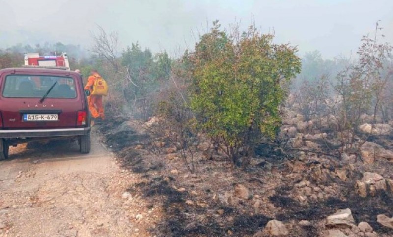 Dežurne ekipe ostaće na terenu – za svaki slučaj: Ugašeni svi požari na području Ljubinja