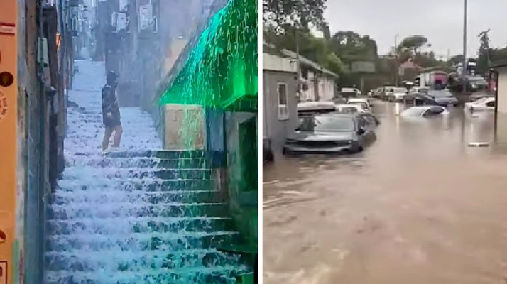 Nevrijeme u Dubrovniku: Automobili pod vodom, potopljen Stradun VIDEO