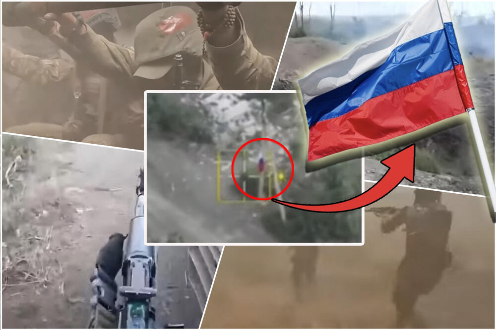 Kako su Rusi prišli “kapiji Donbasa”: Vojnici podižu zastavu u razrušenom selu VIDEO