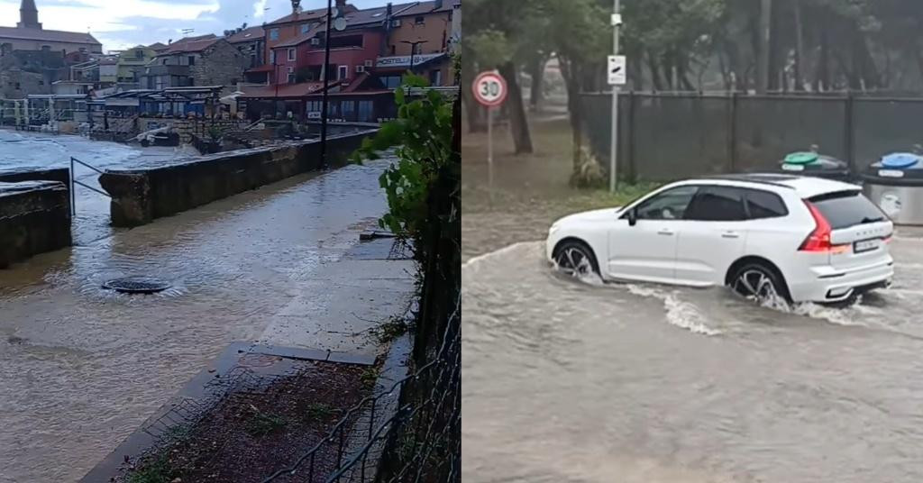 Kiša potopila Umag: Znatan pad temperature u Hrvatskoj, grmljavinsko nevrijeme