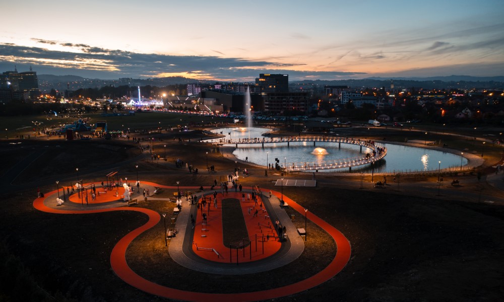 Prva predizborna faza: Otvoren dio parka sa jezerom kod banjalučke Delte FOTO