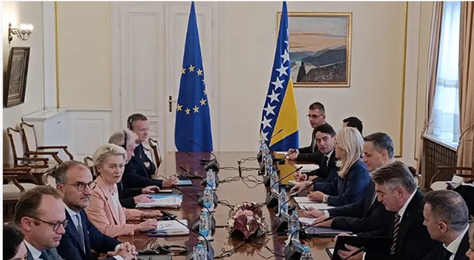 Razgovori u Sarajevu: Članovi Predsjedništva BiH se sastali sa Ursulom fon der Lajen