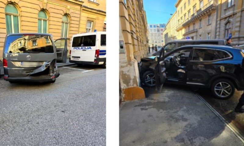 Prve fotografije sa lica mjesta: Ukradenim vozilom vukao policajca po putu