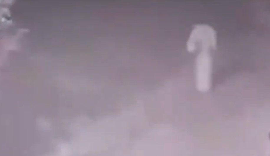 Tjera strah u kosti: Žena u bijelom šeta pored groblja VIDEO