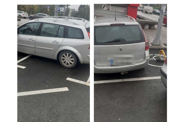 Neodgovorno ponašanje vozača u Banjaluci: Ostavio auto poprijeko na parkingu