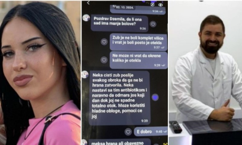 “Nek čisti zub poslije jela…”: Šta piše u prepisci zubara i mame preminule djevojčice Džejle