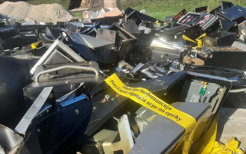 Uprava za igre na sreću u akciji: Uništeno 75 predmeta za nelegalne igre na sreću