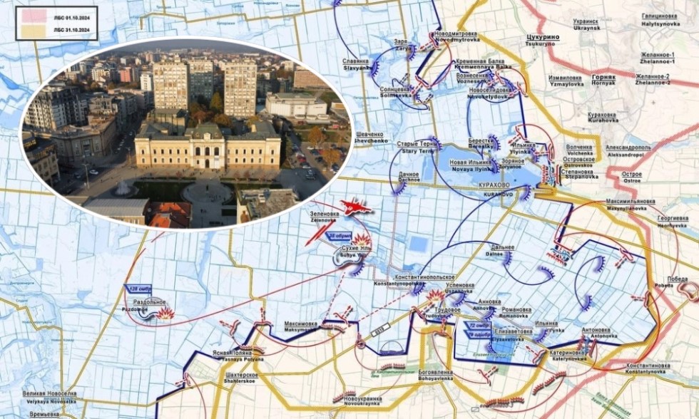 Osvojen još jedan u nizu velikih gradova: Rusi kontrolišu Kurahovo, nastavlja se kolaps Ukrajinaca u Donbasu