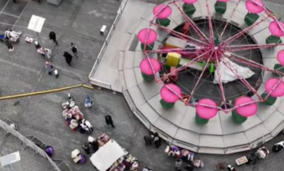 Banjalučani strahuju: Luna park bi se mogao pod teretom obrušiti u rupu kod Palasa VIDEO