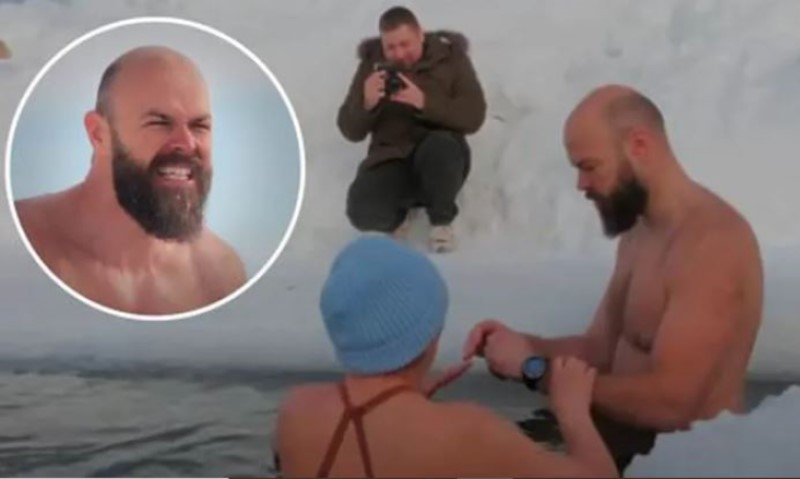 Da li vam je već hladno: Srbin na minus 11 ušao u zaleđeno jezero u Sibiru VIDEO