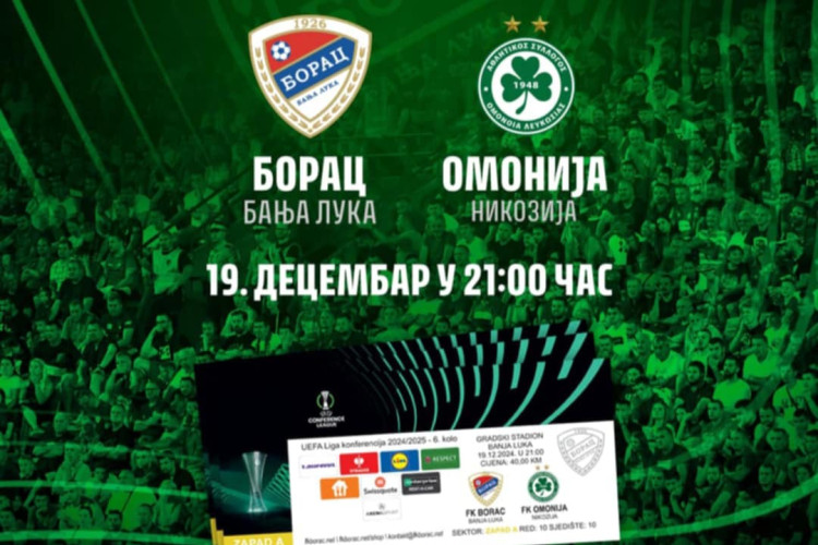 Sjajna vijest za navijače! FK Borac: Šal uz ulaznicu za Omoniju