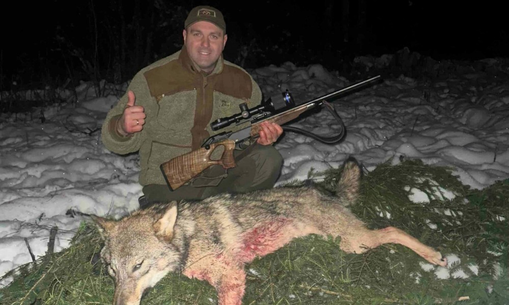 Prnjavorski lovac Duško Miodanić odstrijelio vuka: Ostvario sam dječački san
