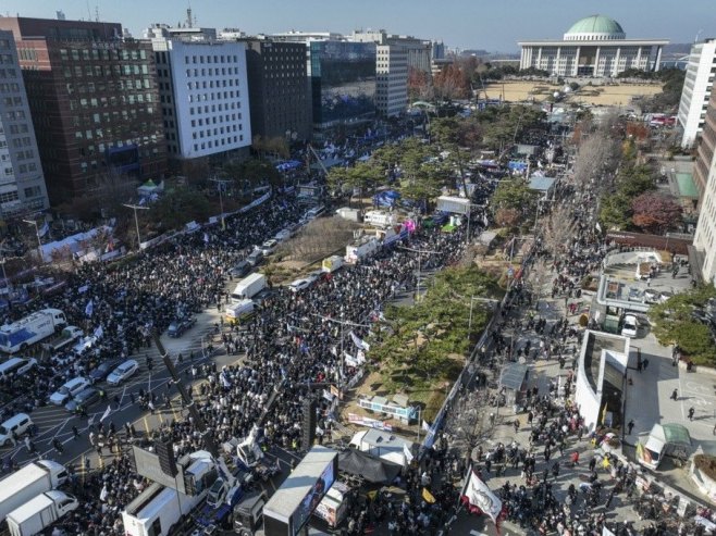 Protesti širom zemlje: U parlamentu Јužne Koreje ponovo glasanje za opoziv predsjednika