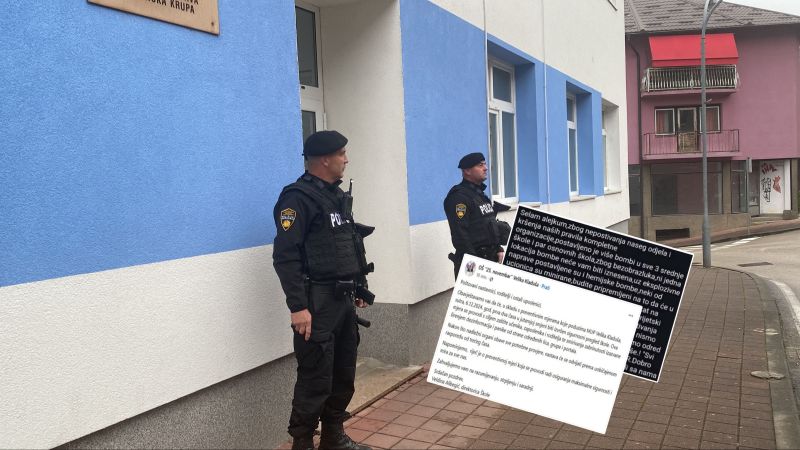 MUP USK na nogama: Jeziva prijetnja bombama u školama