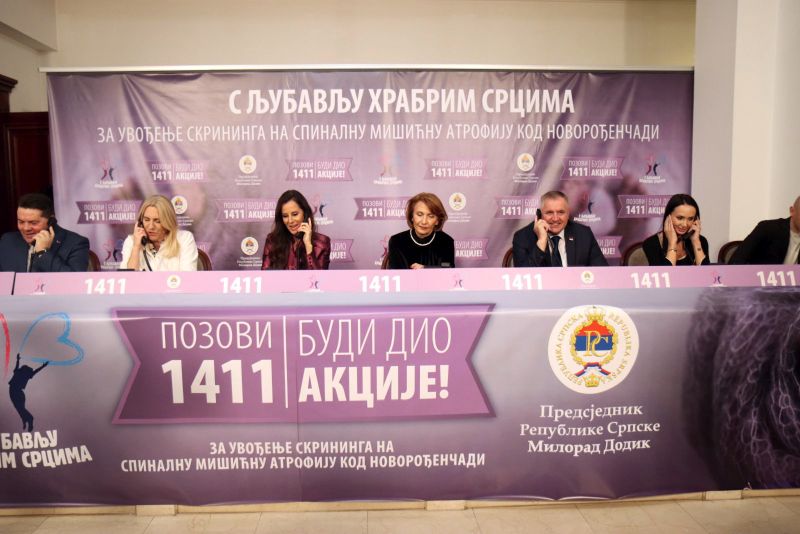 Završeno donatorsko veče “S ljubavlju hrabrim srcima”: Humanitarni broj 1411 pozvan je 85.626 puta