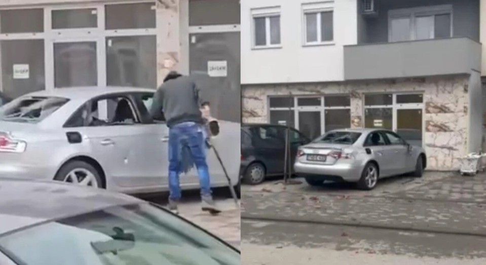 Nezadovoljan svojim bračnim stanjem: Pomahnitali muškarac supruzi polupao automobil VIDEO
