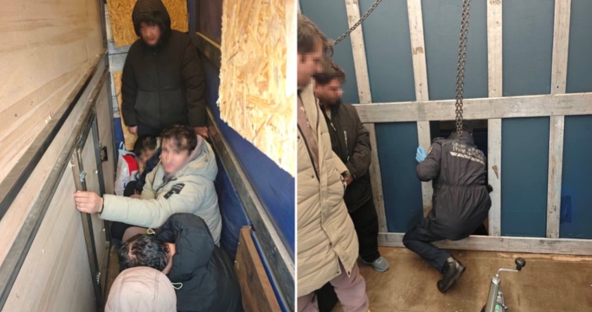 Uhapšena tri strana državljana: U prikolici kamiona napravili “sobu” za migrante