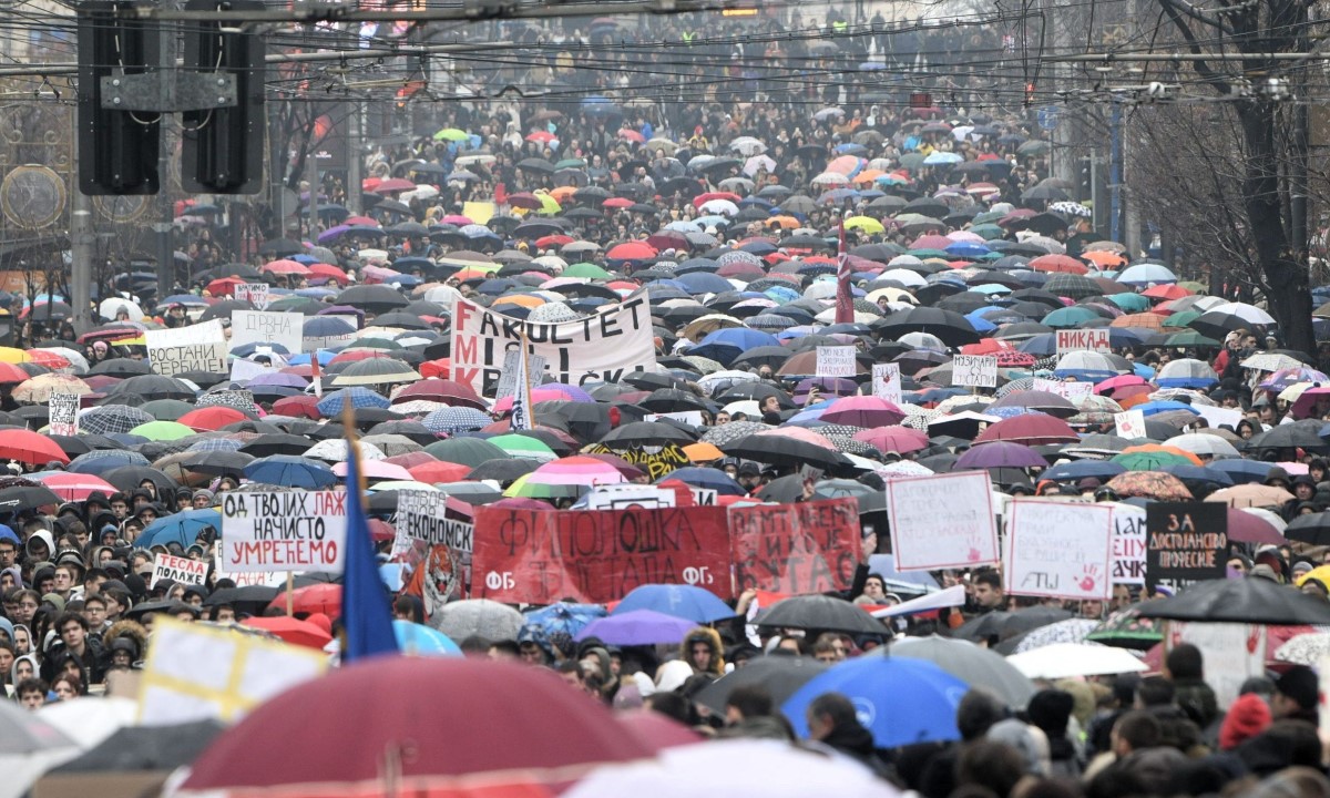 Studentske blokade: Akcija “Zastani Srbijo” održava se širom zemlje VIDEO
