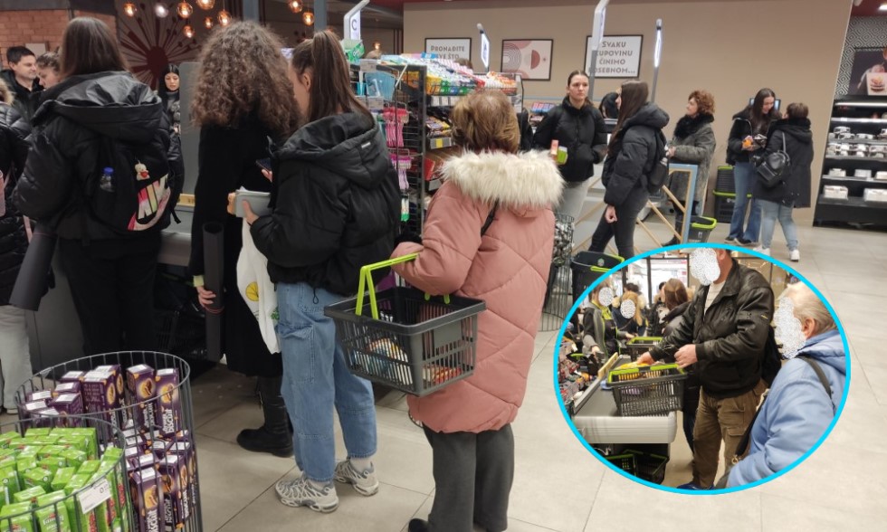 Spremaju li se zalihe pred dvodnevni bojkot? Marketi u centru Banjaluke danas krcati