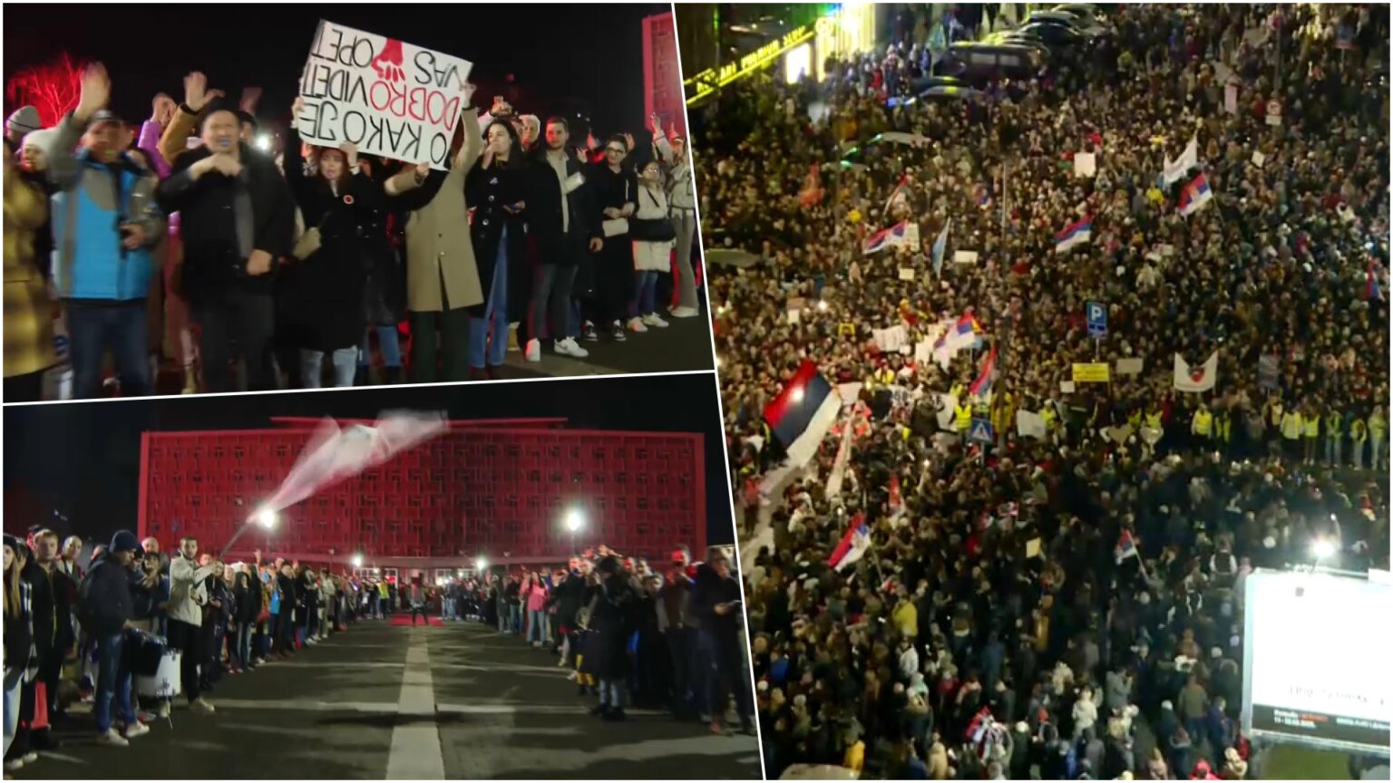 Kragujevac dočekao studente: Poslije četiri dana pješačenja stigle kolone iz tri pravca VIDEO