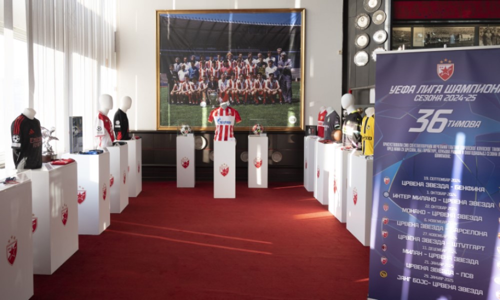 Raj za crveno-bijele: Zvezda otvorila izložbu posvećenu Ligi šampiona