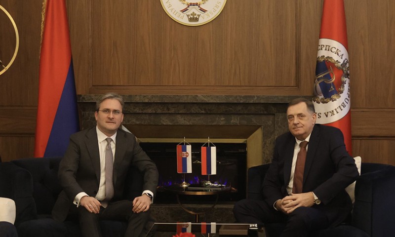 Dodik se sastao sa Selakovićem: Srpska konstantno djeluje na očuvanju Ustava BiH