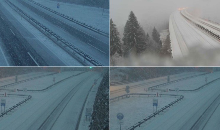 Blokirani autoputevi: Snijeg paralizovao dijelove Hrvatske FOTO