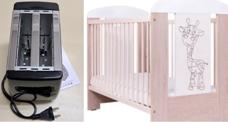 Zbog opasnosti od povreda i požara: Sa tržišta BiH povučen dječji krevetac i dva modela tostera