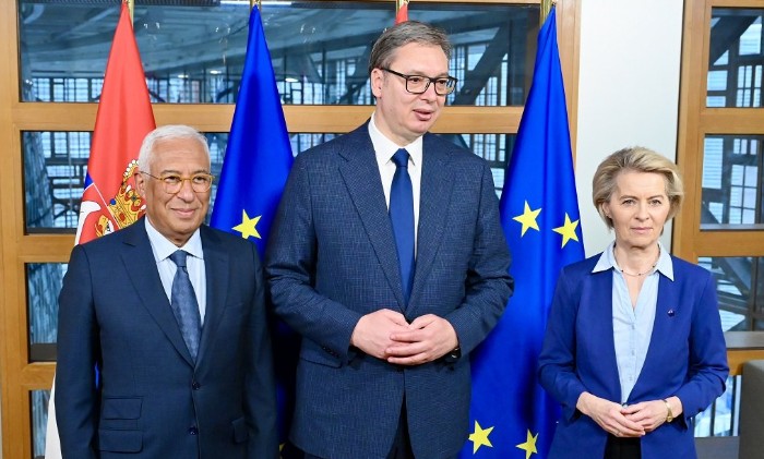 Fon der Lajen i Košta se sastali sa Vučićem: Budućnost Srbije je u EU