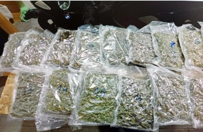 Uhapšen sa 26 kilograma marihuane: Pobjegao, pa uhvaćen u potjeri