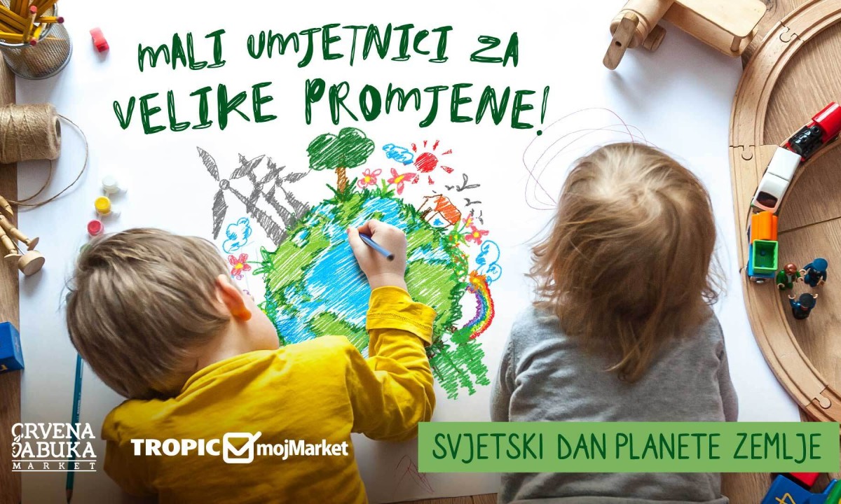 Mali umjetnici za velike promjene: Tropic&mojMarket i Crvena jabuka market – podrška udruženjima za zaštitu životne sredine