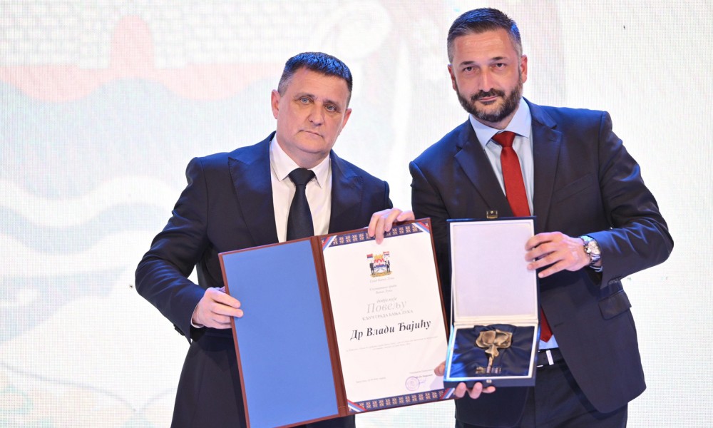 Đajiću uručena nagrada “Ključ grada”: Predstavlja priznanje, ali i obavezu za dalji rad