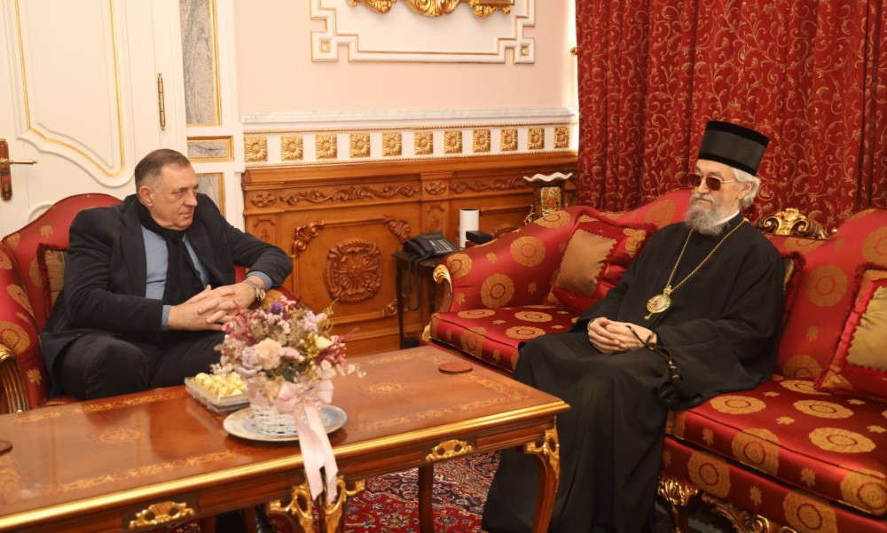 Mitropolit banjalučki Jefrem ugostio Dodika: Bezbjednost Srpske nije ugrožena