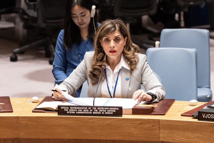 Šefica UNMIK-a izrazila zabrinutost zbog zatvaranja srpskih institucija i osudila napade
