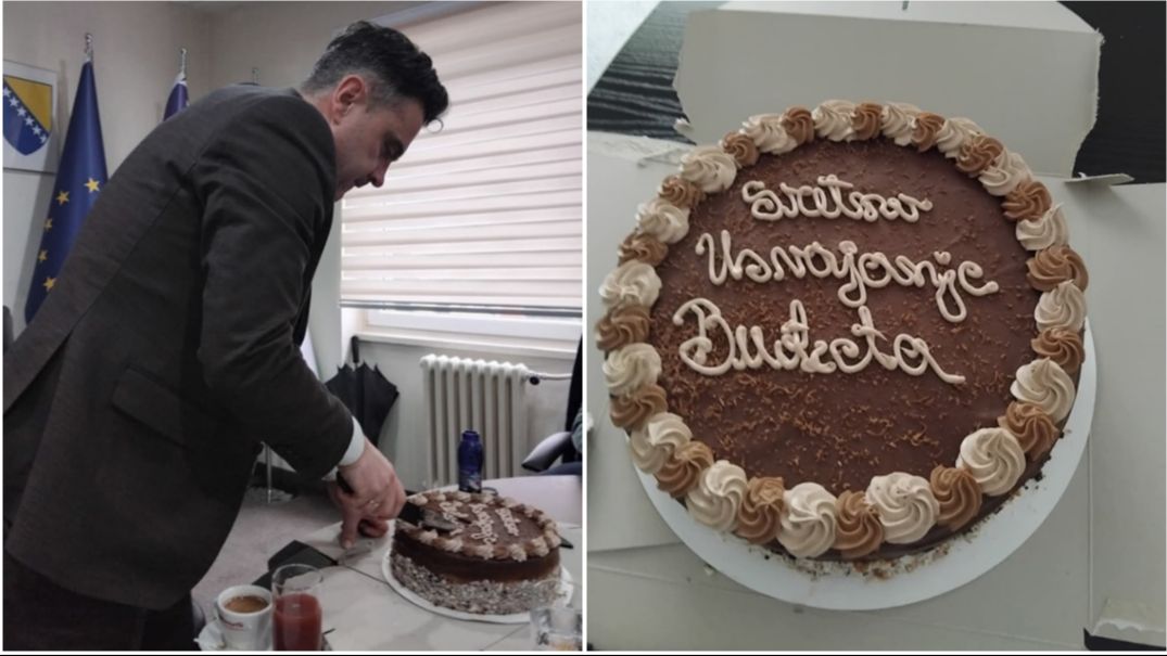 Samo u BiH: Usvajanje budžeta proslavili tortom!
