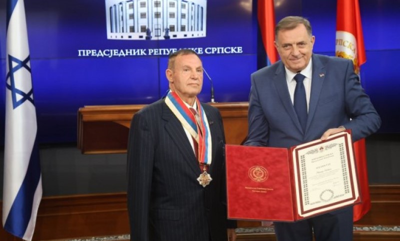 Dodik uručio orden Leviju: Prijateljstvo Srpske i Izraela pokazalo se u veoma teškim trenucima VIDEO