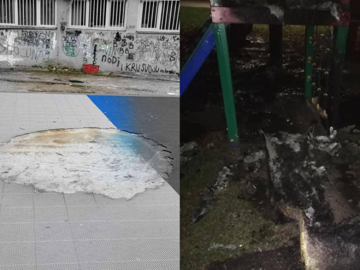Šta reći? Huligani zapalili novo igralište za djecu s poteškoćama u razvoju FOTO