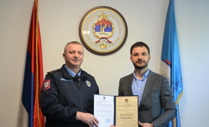 Za ostvarene rezultate u radu: Gradonačelniku Prijedora priznanje MUP-a Srpske